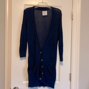 American eagle blue cardigan